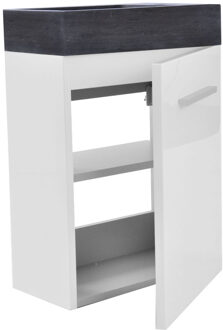 Sanilux Fonteinkast Sanilux Trendline Stone rechts draaiend (3 kleuren) Verschillende kleuren