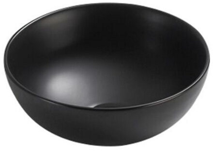 Sanilux Fonteinkom Sanilux Round 19.5x8.5 cm Keramiek Mat Zwart Sanilux