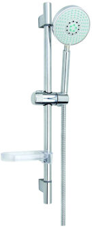 Sanilux Glijstangset Sanilux Yara Rainshower verstelbare handdouche Inclusief doucheslang 150cm Chroom
