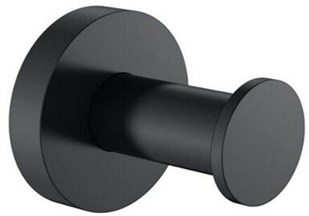 Sanilux Handdoekhaak Sanilux Mia Rond Mat Zwart (Per Stuk)