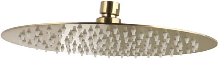 Sanilux Hoofddouche Sanilux Mia Rond Ultra Thin 25cm Geborsteld Goud