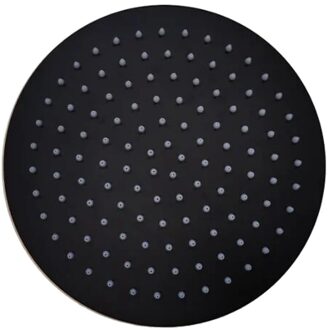 Sanilux Hoofddouchekop Sanilux Disk Rond 20 cm Mat Zwart