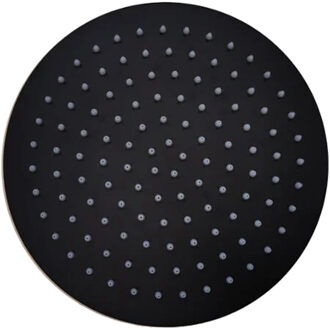 Sanilux Hoofddouchekop Sanilux Disk Rond 20 cm Mat Zwart
