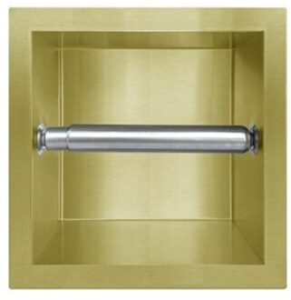 Sanilux Inbouw Toiletrolhouder Sanilux Jali Geborsteld Goud