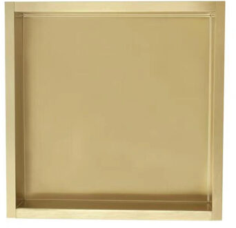 Sanilux Inbouwnis Sanilux Napo Wand 30x30x7 cm Geborsteld Goud