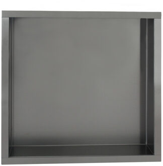 Sanilux Inbouwnis Sanilux Napo Wand 30x30x7 cm Gunmetal