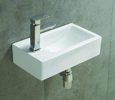 Sanilux Keramische Fontein Qubic 45X25X12 cm Links/Rechts - Kraangat Links