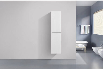 Sanilux Kolomkast Sanilux Infinity 160x35x35 cm Hoogglans Wit