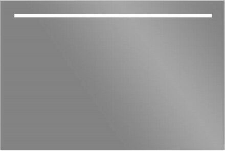 Sanilux LED Spiegel Sanilux Aluminium met Onderverlichting 120x70 cm Inclusief Spiegelverwarming