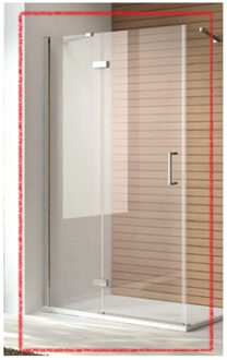 Sanilux Nisdeur Douche Sanilux Quadra 100x200cm 8mm