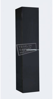 Sanilux Senza 160 cm Kolomkast Hoogglans Antraciet met 2 deuren Opleggreep Softclose Antraciet Hoogglans