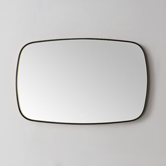 Sanilux Spiegel Sanilux Celia 140x65 cm Met LED-verlichting Dimbaar Incl. Spiegelverwarming Gunmetal