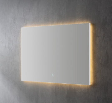 Sanilux Spiegel Sanilux Decor Met Indirecte LED Verlichting 100x70 cm Incl. Spiegelverwarming