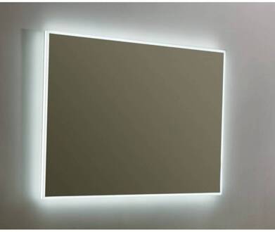 Sanilux Spiegel Sanilux Mirror Infinity 100x70x4,1 cm Aluminium met LED Verlichting en Spiegelverwarming