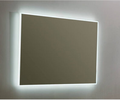 Sanilux Spiegel Sanilux Mirror Infinity 100x70x4,1 cm Aluminium met LED Verlichting en Spiegelverwarming