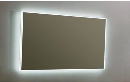 Sanilux Spiegel Sanilux Mirror Infinity 120x70x4,1 cm Aluminium met LED Verlichting en Spiegelverwarming
