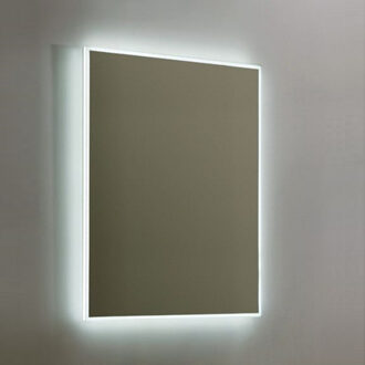 Sanilux Spiegel Sanilux Mirror Infinity 58x80x4,1 cm Aluminium met LED Verlichting en Spiegelverwarming