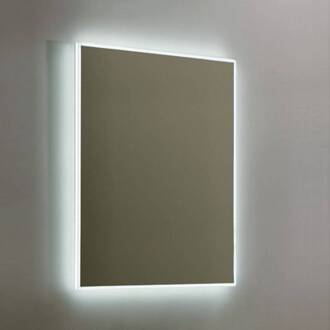 Sanilux Spiegel Sanilux Mirror Infinity 58x80x4,5 cm Aluminium met LED Verlichting en Spiegelverwarming Sanilux