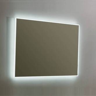 Sanilux Spiegel Sanilux Mirror Infinity 80x70x4,1 cm Aluminium met LED Verlichting en Spiegelverwarming