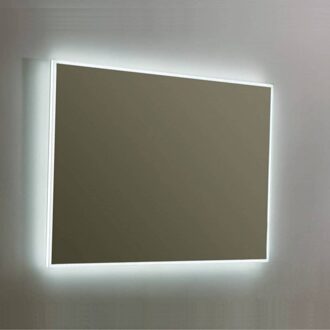 Sanilux Spiegel Sanilux Mirror Infinity 80x70x4,5 cm Aluminium met LED Verlichting en Spiegelverwarming Sanilux