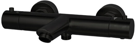 Sanilux Thermostatische Badmengkraan Sanilux Peralta Opbouw Rond Mat Zwart