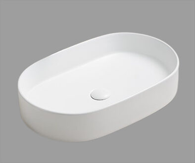 Sanilux Waskom Sanilux Opus Keramiek Met Extra Dunne Rand Mat Wit