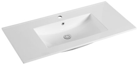 Sanilux Wastafel Sanilux Classic 100x47x2,5 cm Keramiek Wit (met kraangat)