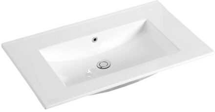 Sanilux Wastafel Sanilux Classic 80x47x2,5 cm Keramiek Wit (zonder kraangat)