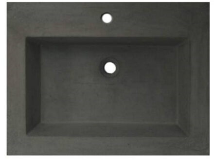 Sanilux Wastafelblad Sanilux 60x47x5 cm Beton-Grijs (1 kraangat)