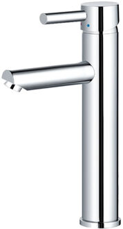 Sanilux Wastafelkraan Sanilux Alesa Chroom Rond Opbouw Extra Hoog (30cm)
