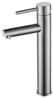 Sanilux Wastafelmengkraan Sanilux RVS Opbouw Mengkraan Rond RVS