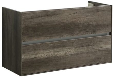 Sanilux Wastafelonderkast Sanilux Compact Greeploos Soft Close 100x38x56 Century Oak Sanilux