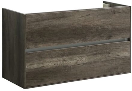 Sanilux Wastafelonderkast Sanilux Compact Greeploos Soft Close 100x38x56 Century Oak