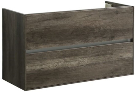 Sanilux Wastafelonderkast Sanilux Compact Greeploos Soft Close 100x38x56 Century Oak