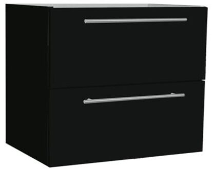 Sanilux Wastafelonderkast Sanilux Compact Line Soft Close 60x38x50 Hoogglans Antraciet Sanilux