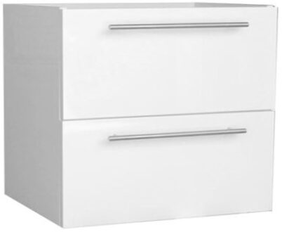 Sanilux Wastafelonderkast Sanilux Compact Line Soft Close 60x38x50 Hoogglans Wit Sanilux