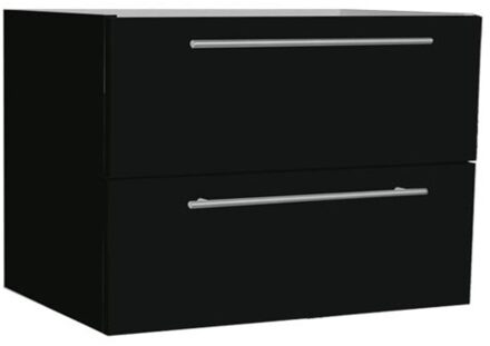 Sanilux Wastafelonderkast Sanilux Compact Line Soft Close 80x38x50 Hoogglans Antraciet Sanilux