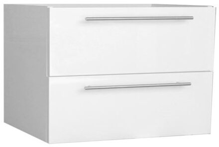 Sanilux Wastafelonderkast Sanilux Compact Line Soft Close 80x38x50 Hoogglans Wit Sanilux