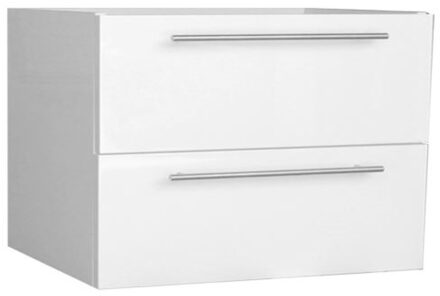 Sanilux Wastafelonderkast Sanilux Compact Line Soft Close 80x38x50 Hoogglans Wit