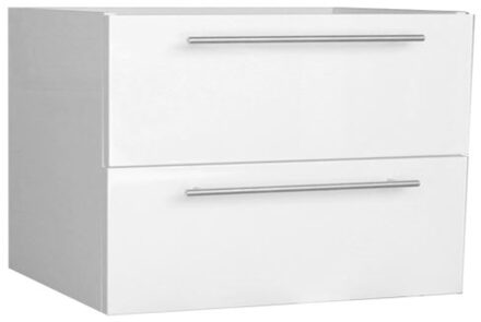 Sanilux Wastafelonderkast Sanilux Compact Line Soft Close 80x38x50 Hoogglans Wit