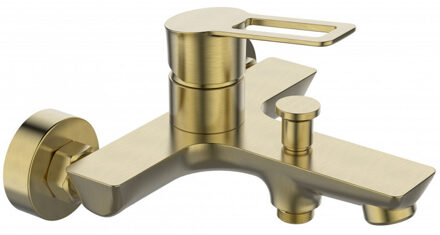 Sanimar Badkraan Sanimar Lagos Compleet Geborsteld Messing Goud