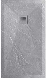 Sanimar Douchetub Sanimar Sanistone 160 x 90 cm Cement Grijs