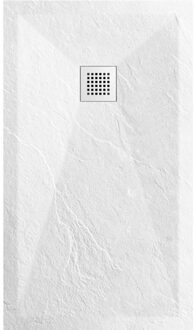 Sanimar Douchetub Sanimar Sanistone 90 x 90 cm Wit