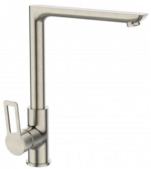 Sanimar Wastafelkraan Sanimar Braga Geborsteld Inox Sanimar