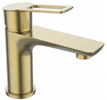 Sanimar Wastafelkraan Sanimar Lagos Eengreepshendel Geborsteld Messing Sanimar