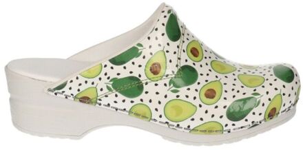 Sanita Flex 314 Fruity Avocado - Klompen - Groen/Wit - 38