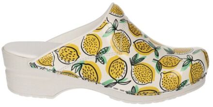 Sanita Flex 314 Fruity Citroen - Klompen - Geel/Wit - 37