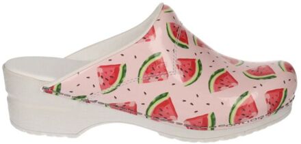 Sanita Flex 314 Fruity Watermeloen - Klompen - Roze/Wit - 42