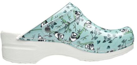 Sanita Flex 38 Panda print - Klompen - Groen - 38