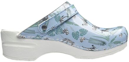 Sanita Flex 38 Zebra print - Klompen - Blauw - 37